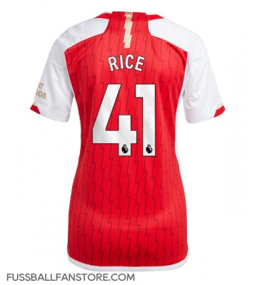 Arsenal Declan Rice #41 Replik Heimtrikot Damen 2023-24 Kurzarm